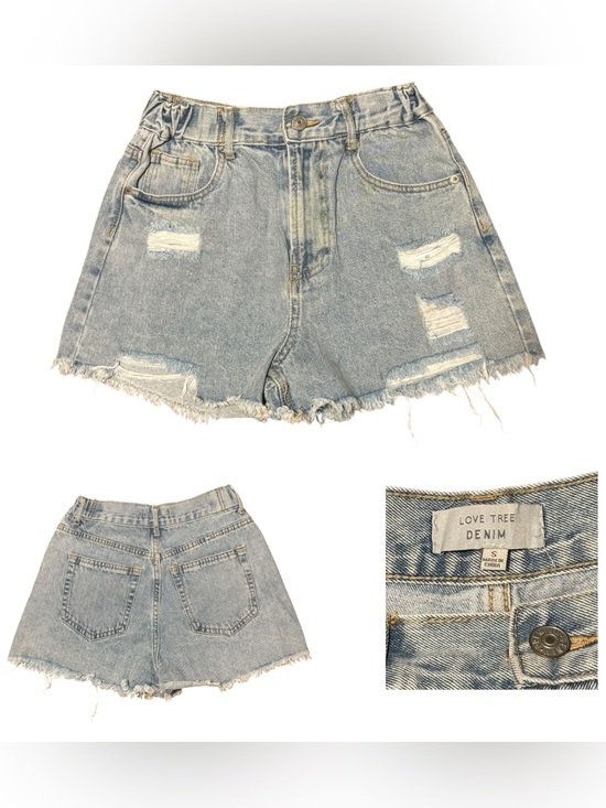 Love Tree Pants - Love Tree Denim Distressed Shorts